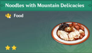 Noodles with Mountain Delicacies