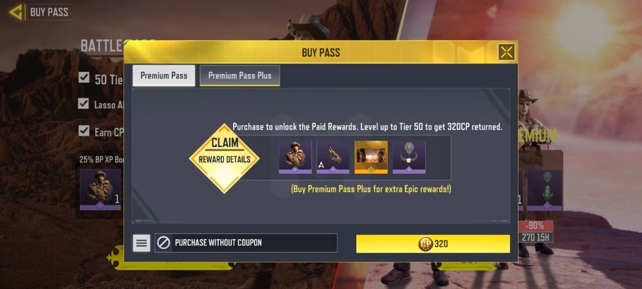 Premium Pass and Premium Pass Plus