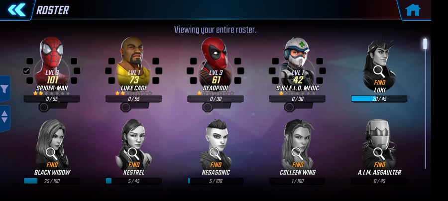 Créditos extras MARVEL Strike Force