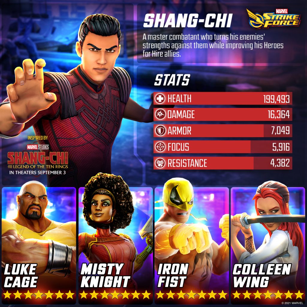 Master Of Martial Arts Shang-Chi Is Battle-ready In MARVEL Strike Force