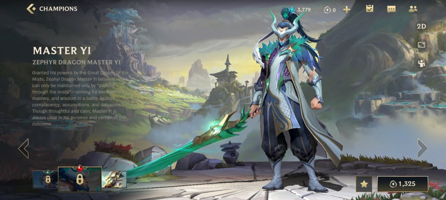 Zephyr Dragon Master Yi