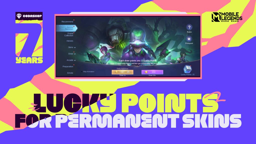 MLBB Lucky Points to get permanent skins