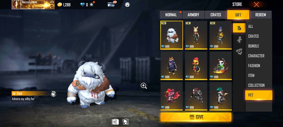 Free Fire Pet