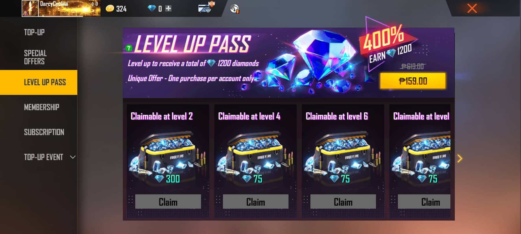 Free Fire Diamonds