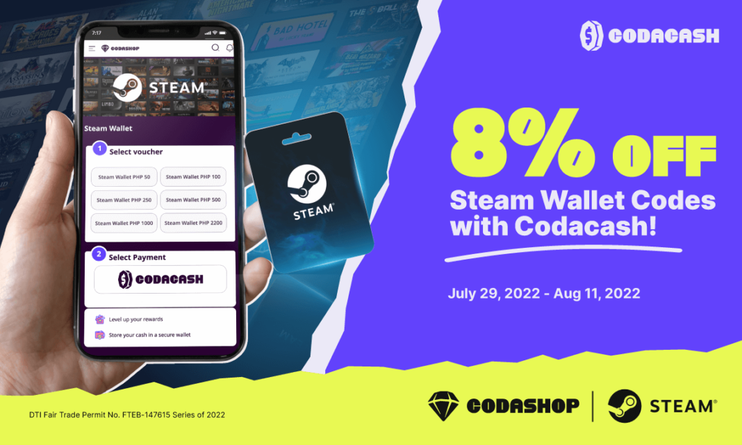 8 OFF Steam Wallet Codes With Codacash! Blog PH