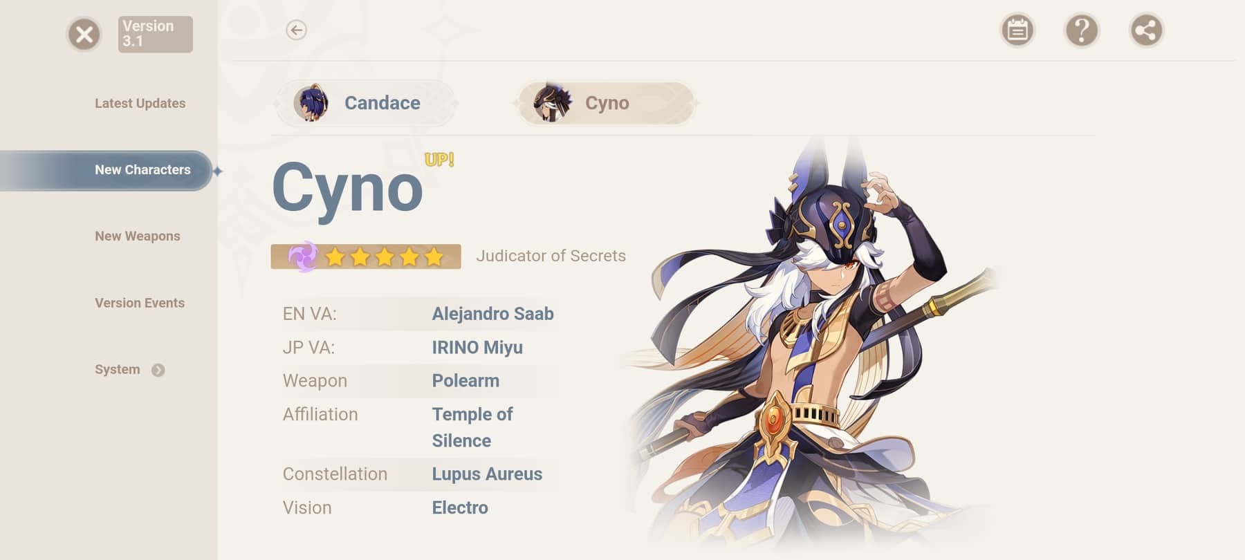 Genshin Impact Cyno