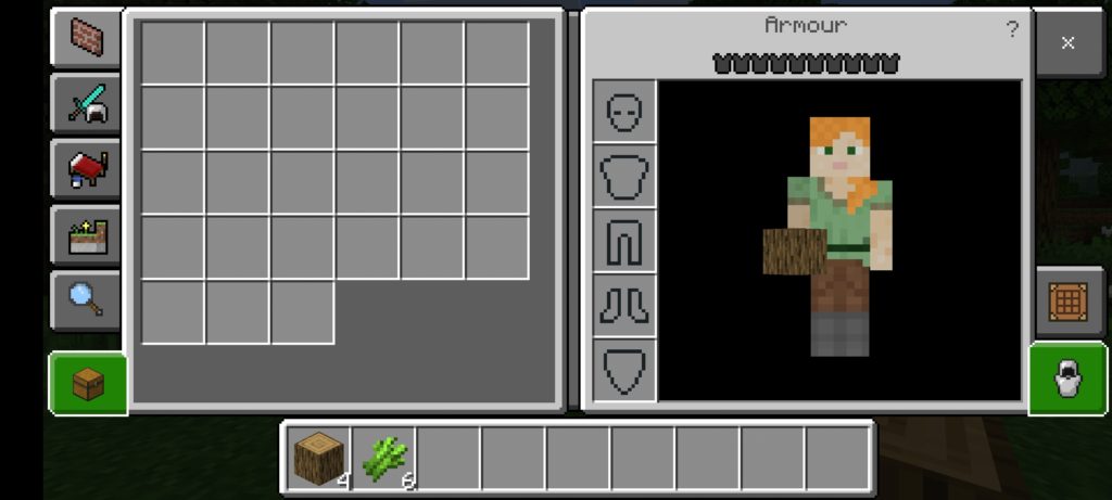 Minecraft Crafting Menu