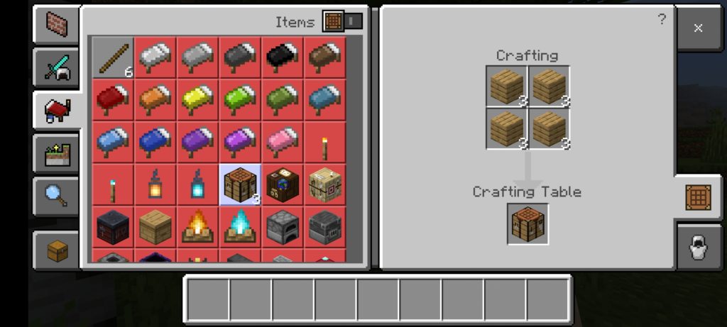 Minecraft Crafting Table Crafted
