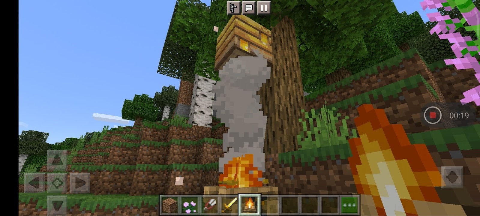 Minecraft light a fire