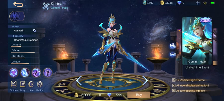 MLBB Karina Gemini Halo