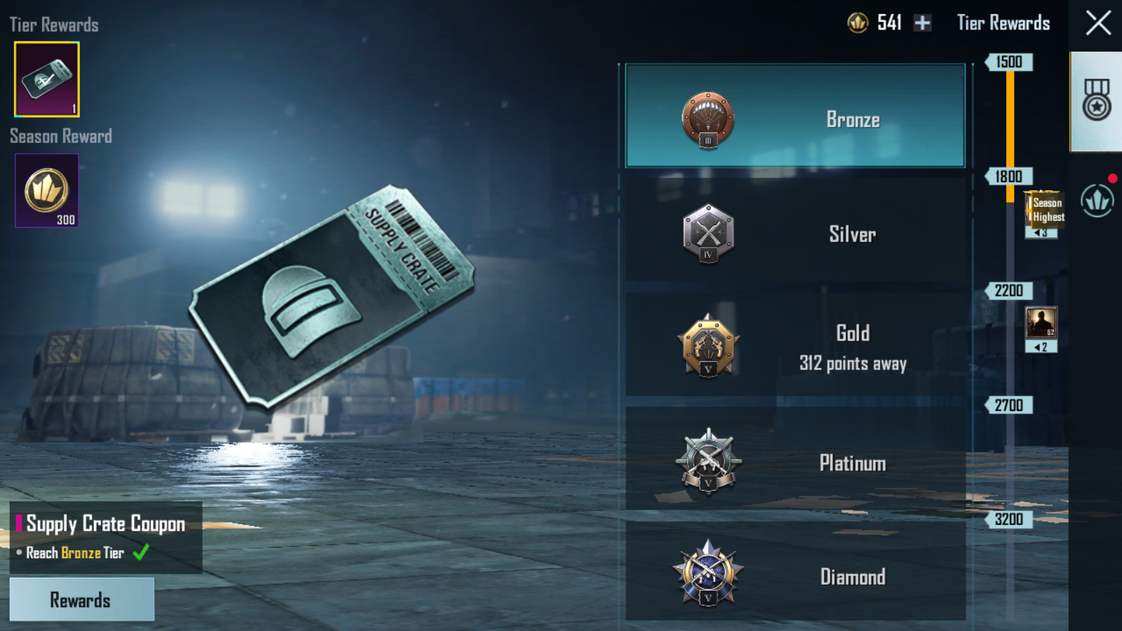 PUBG Mobile Rank Rewards