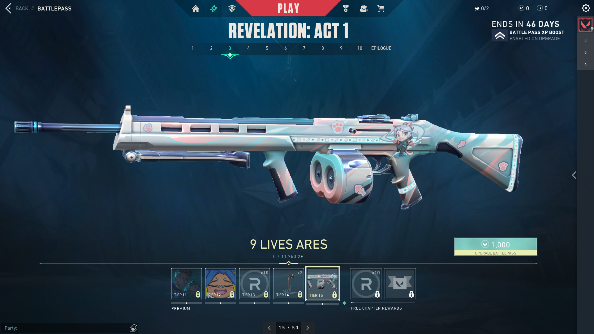 9 Lives Ares Skin Valorant