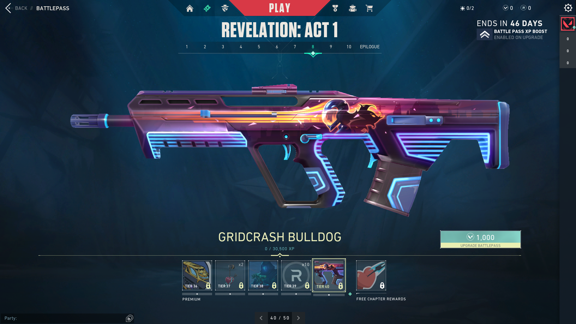 Gridcrash Bulldog Skin Valorant