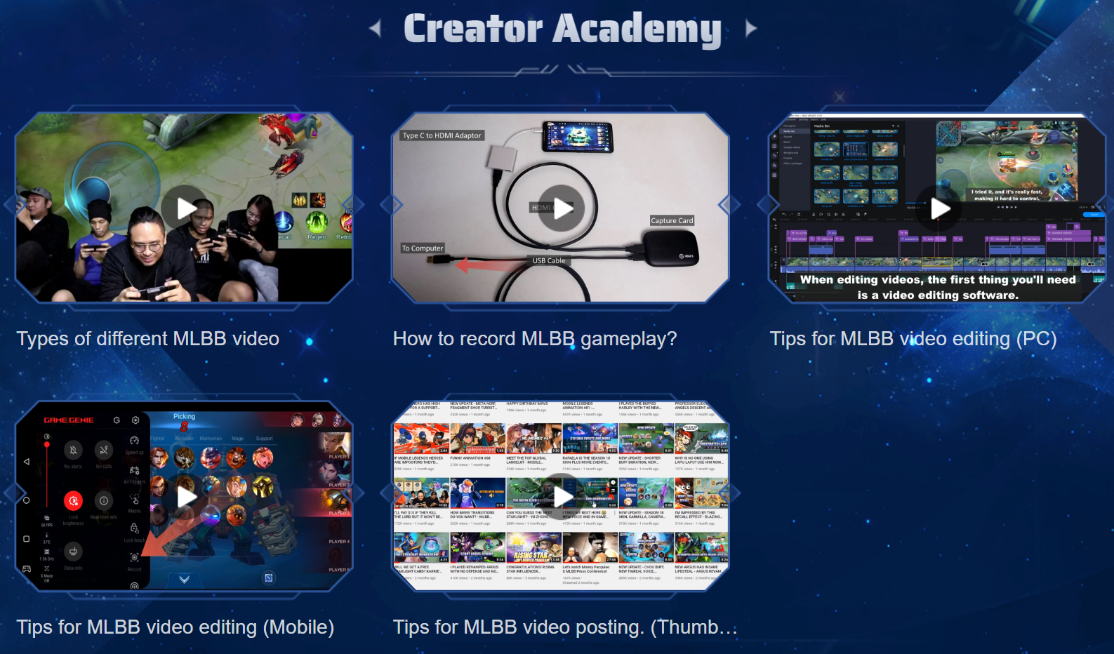 Creator Academy MLBB