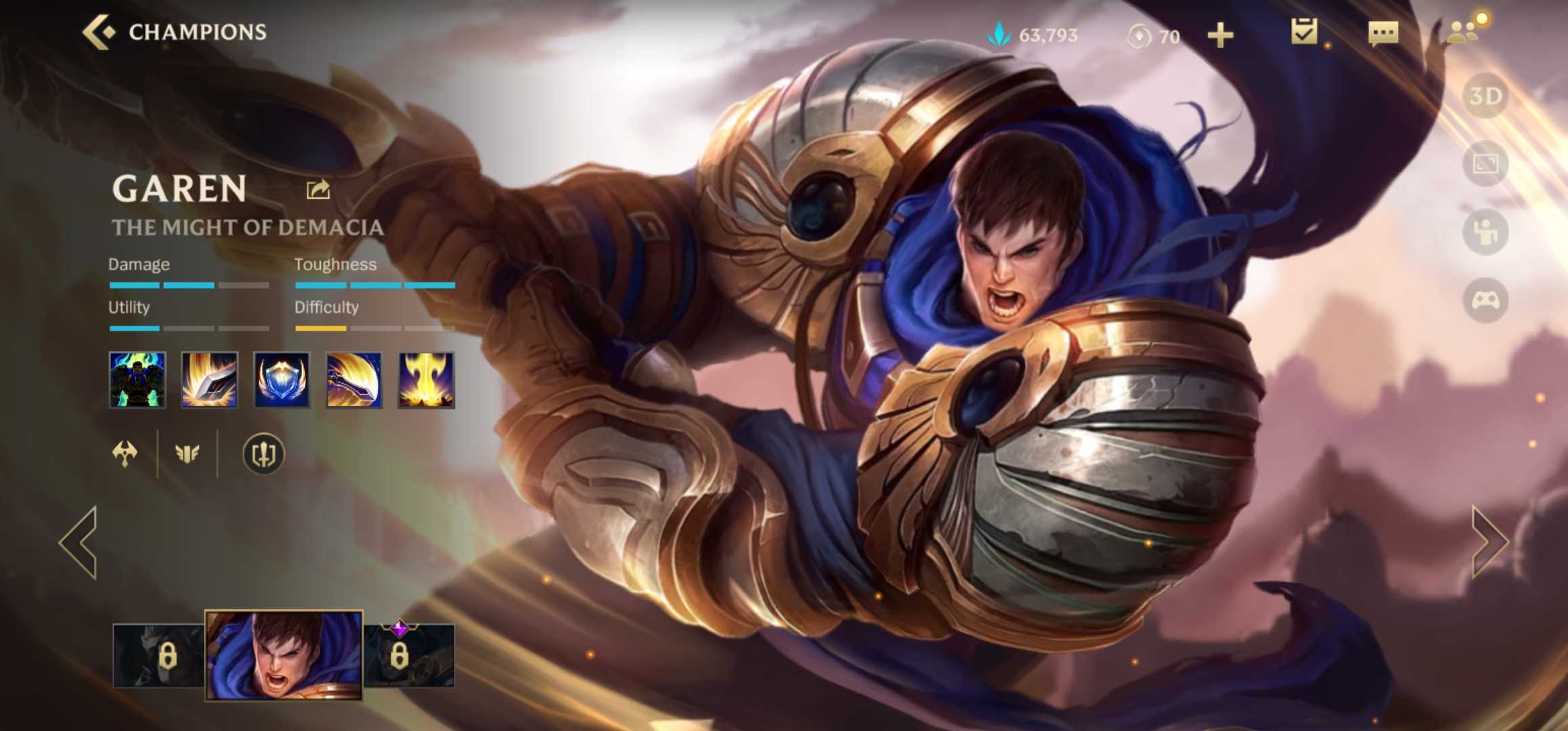 The Might of Demacia LOL 12cm Metal Garen Arma A Mão de Noxus Jogo