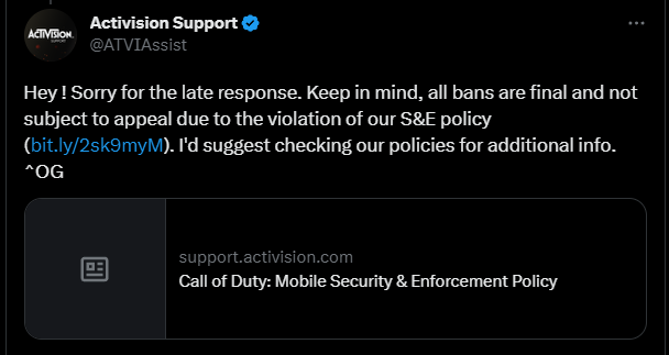 Appeal a Ban  Activision Support