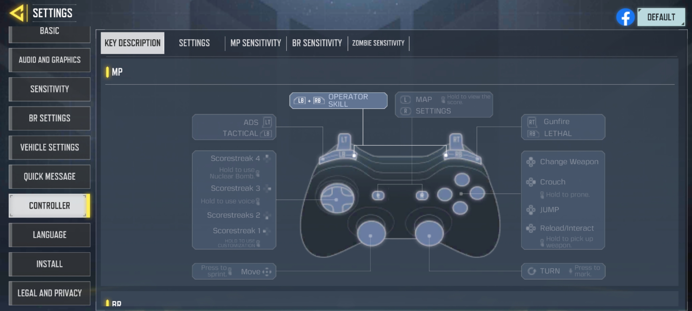 Key Mapping CODM