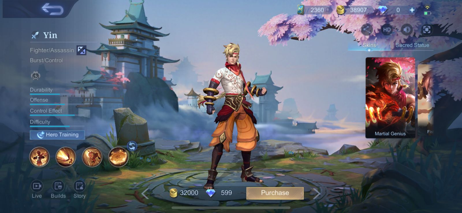 Yin Mobile Legends , New Hero Yin Legendary Gameplay - Mobile