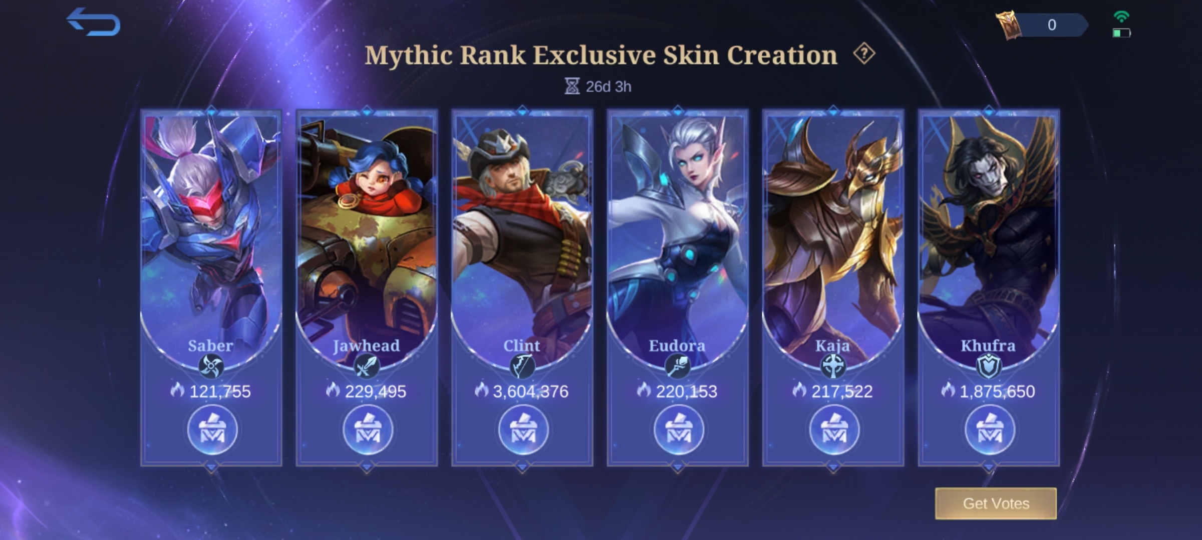 MLBB Mythic Rank Exclusive Skin Creation
