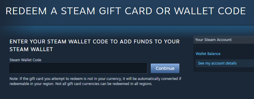 Steam Redeem Code