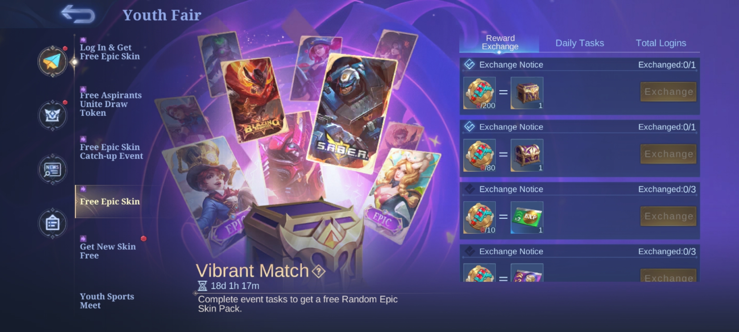 MLBB Vibrant Match Event Tab