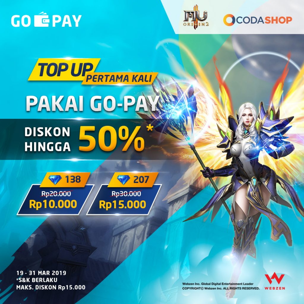 TOP UP MU ORIGIN 2 Pakai GO-PAY