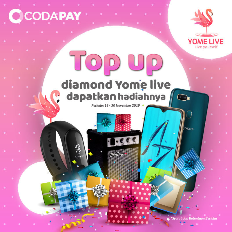  Event Seru Dari Yome Live Dan Codapay Berhadiah OPPO A7 