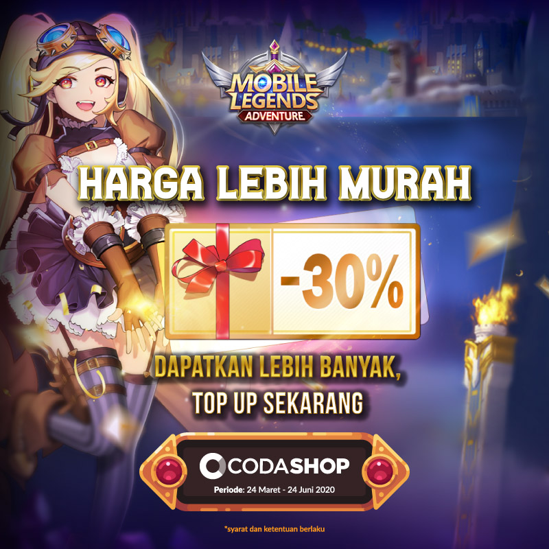 Mobile Legends: Cheaper Adventure on Codashop